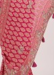 Gorgeous Pink Chiffon Designer Gharchola Saree